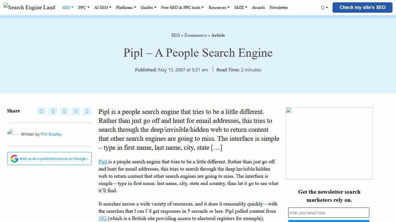 Pipl - A People Search Engine