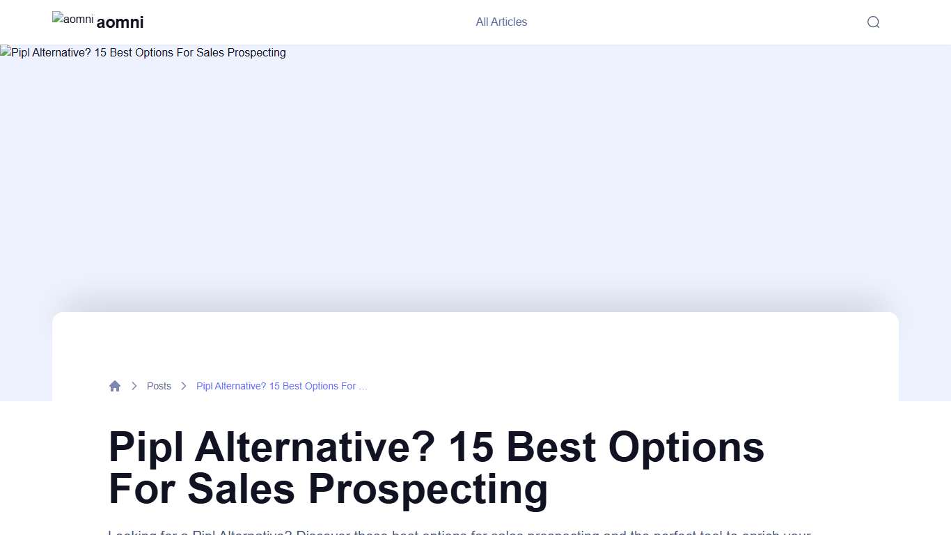 Pipl Alternative? 15 Best Options For Sales Prospecting
