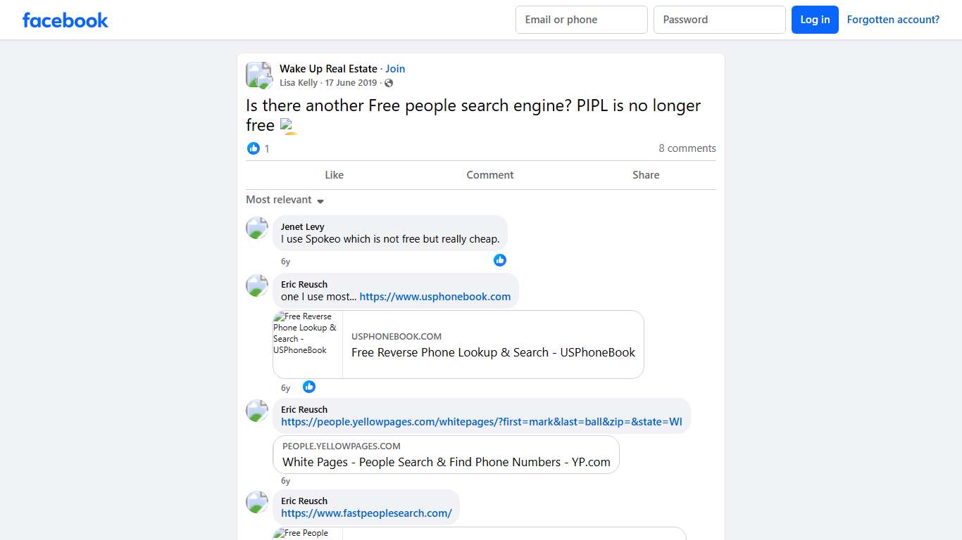 Wake Up Real Estate | Is there another Free people search engine | Facebook